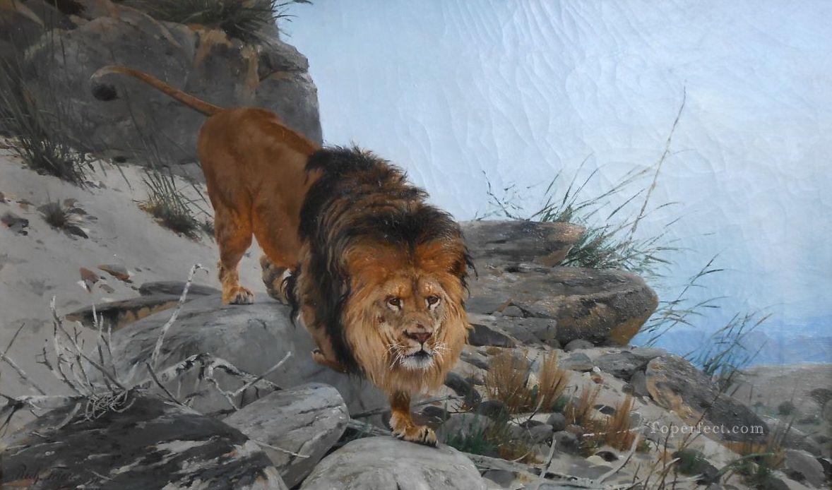ライオン 3油絵
